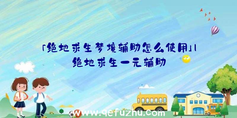 「绝地求生梦境辅助怎么使用」|绝地求生一元辅助